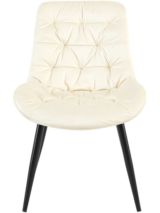 Chaise de salle à manger en velours Rossford, crème Chaise de salle à manger en velours Rossford, crème