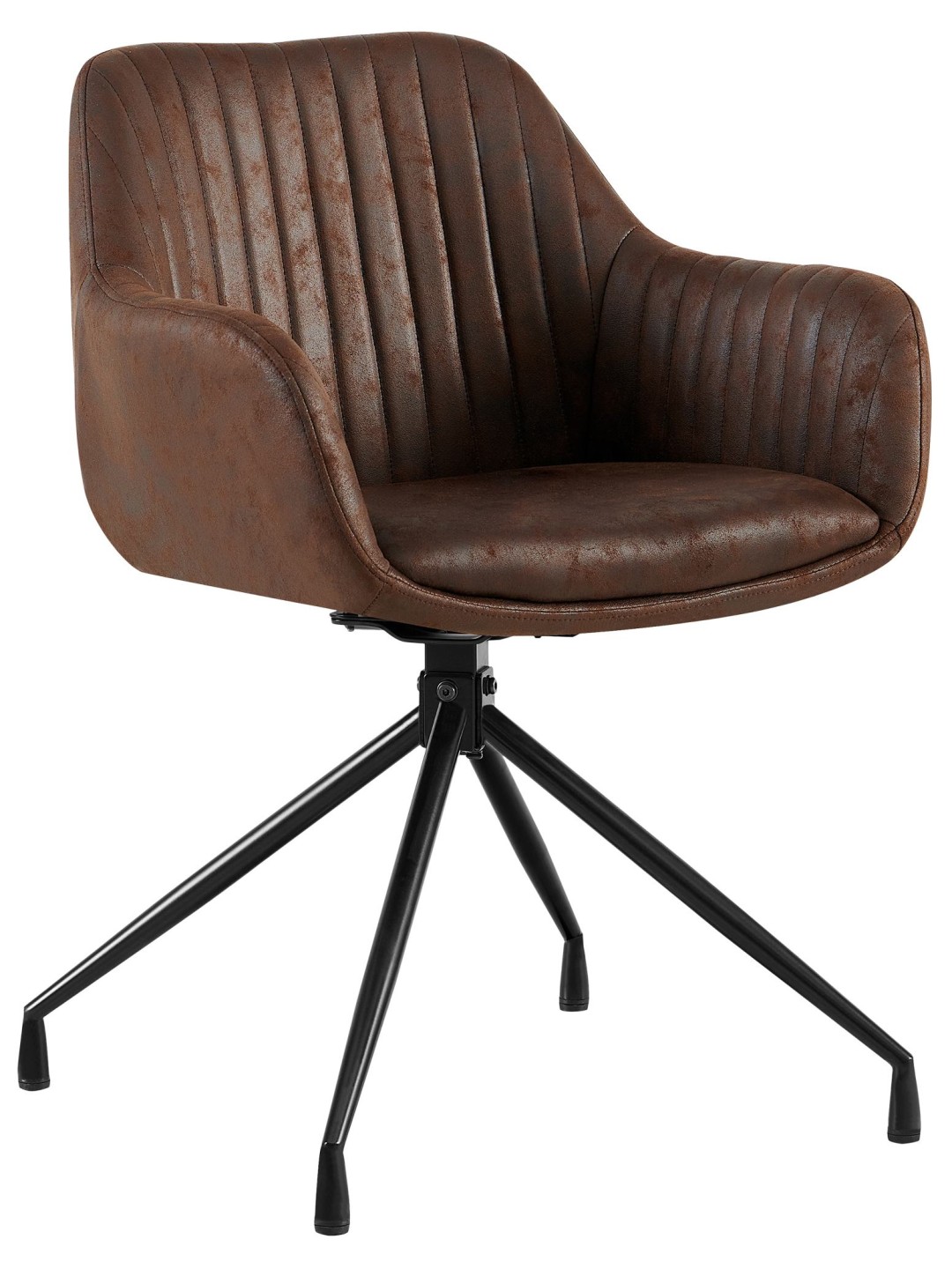 Chaise de salle à manger Welby Vintage, brun foncé