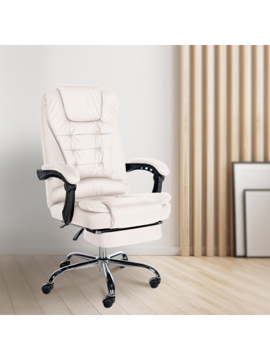 Chaise de bureau Oxygen simili cuir, blanc Chaise de bureau Oxygen simili cuir, blanc