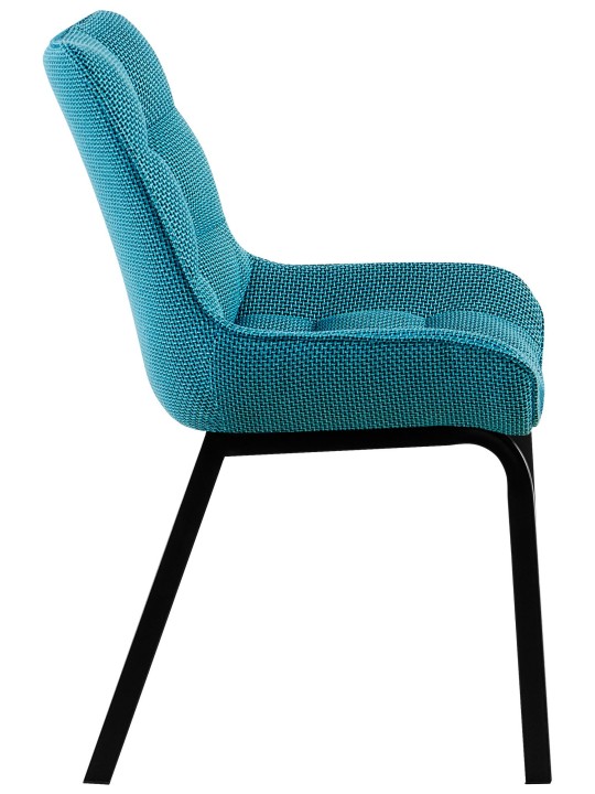 Chaise Saranda tissu, turquoise