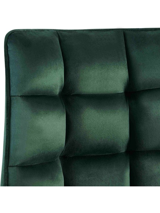 Chaise Saranda velours, vert