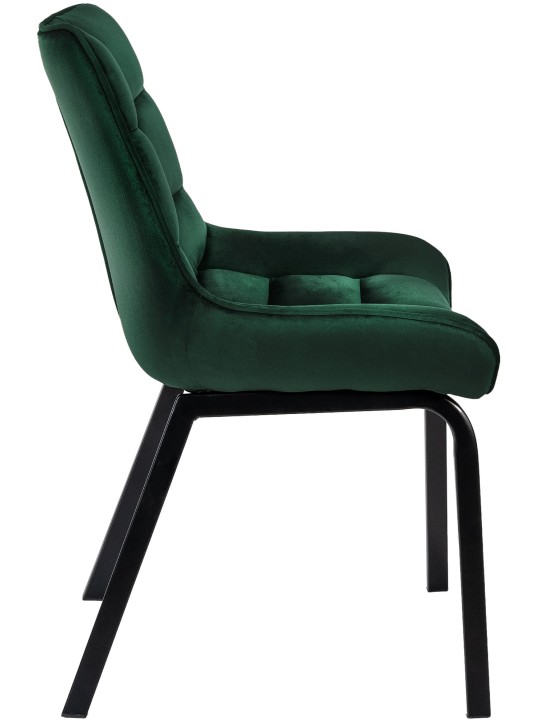 Chaise Saranda velours, vert
