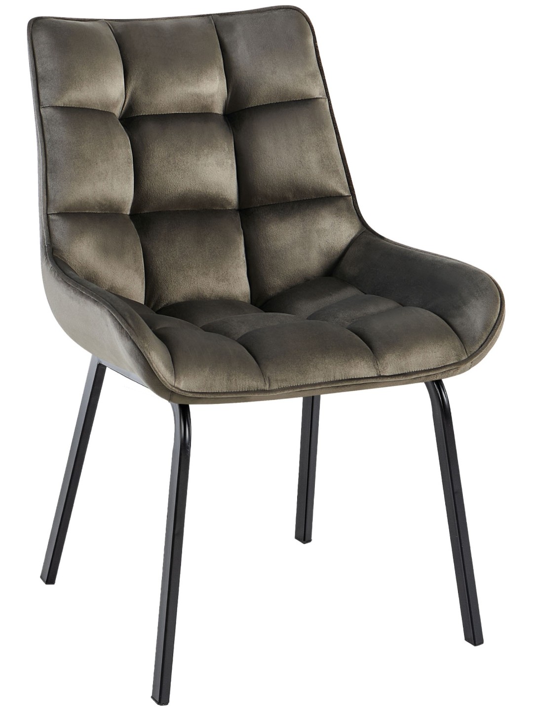 Chaise Saranda velours, anthracite