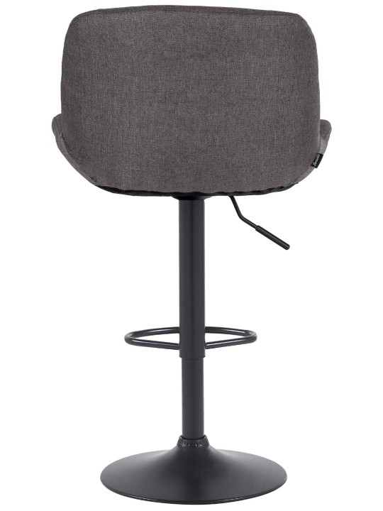 Tabouret de bar Solon tissu, gris foncé Tabouret de bar Solon tissu, gris foncé