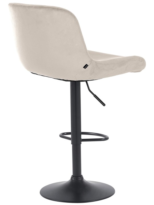 Tabouret de bar Solon velours, crème