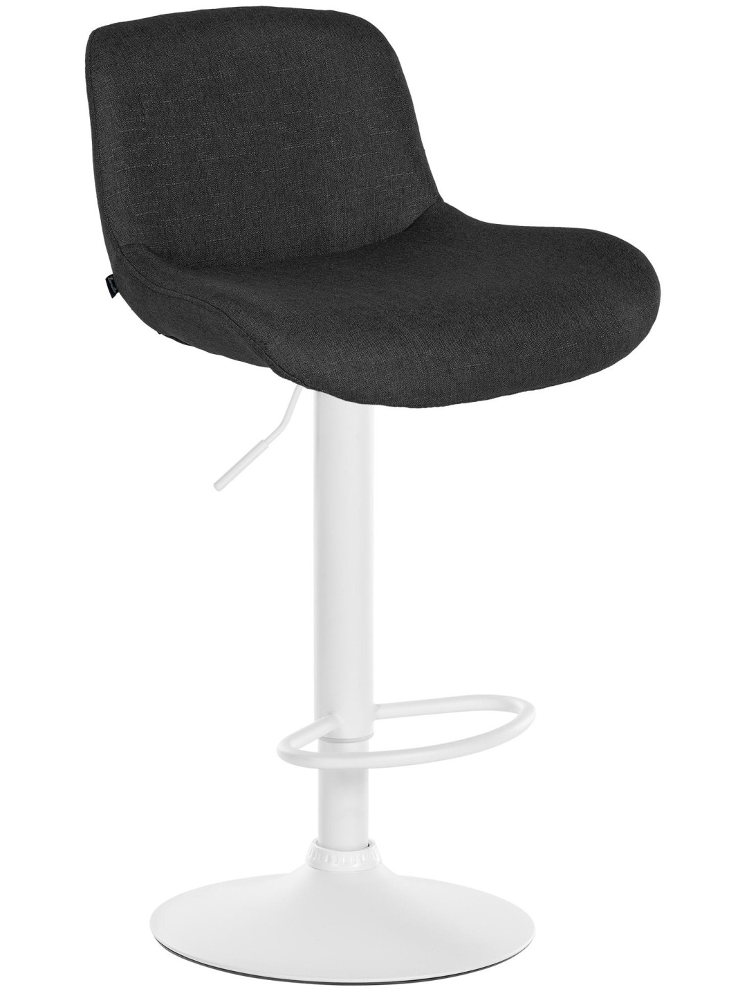 Tabouret de bar Solon tissu, noir