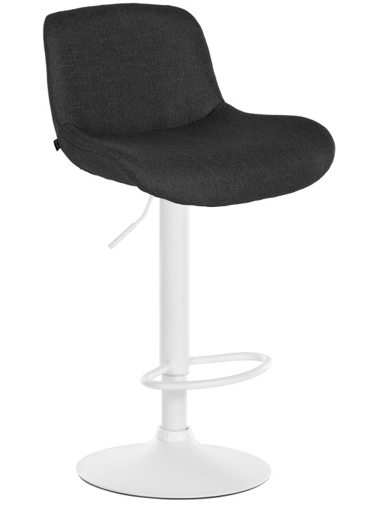 Tabouret de bar Solon tissu, noir