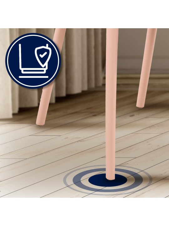 Ensemble de 4 chaises Hope, rose