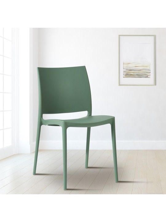 Lot de 2 chaises Meton, olive