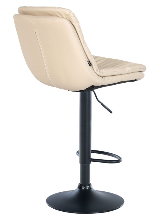 Tabouret de bar Laurel simili cuir, crème Tabouret de bar Laurel simili cuir, crème