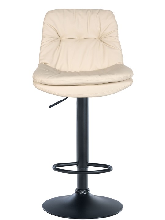 Tabouret de bar Laurel simili cuir, crème Tabouret de bar Laurel simili cuir, crème