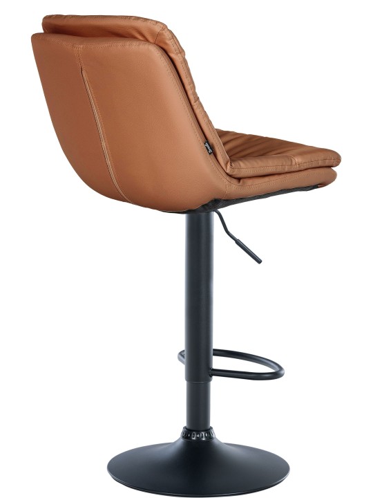 Tabouret de bar Laurel simili cuir, brun clair