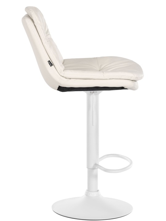 Tabouret de bar Laurel simili cuir, blanc Tabouret de bar Laurel simili cuir, blanc