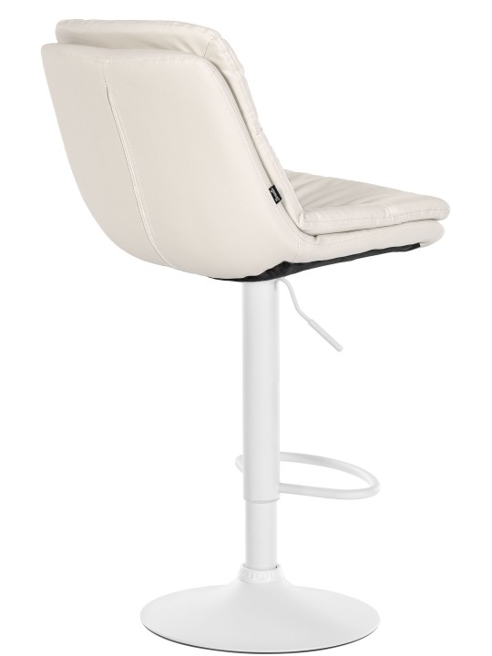 Tabouret de bar Laurel simili cuir, blanc Tabouret de bar Laurel simili cuir, blanc