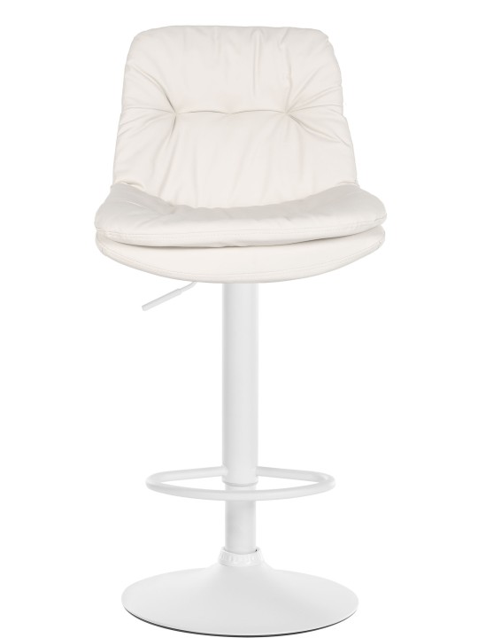 Tabouret de bar Laurel simili cuir, blanc Tabouret de bar Laurel simili cuir, blanc