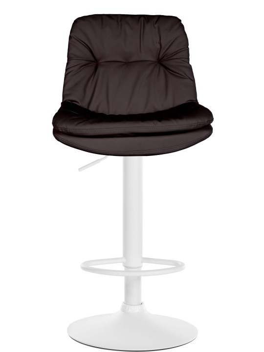 Tabouret de bar Laurel simili cuir, brun