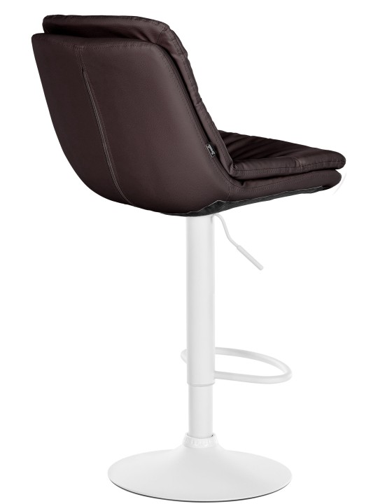 Tabouret de bar Laurel simili cuir, brun