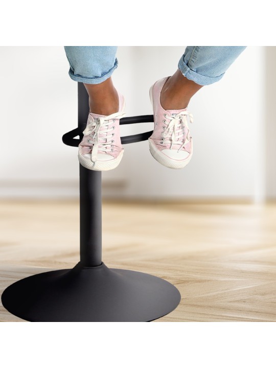 Ensemble de 4 tabourets de bar Aveiro, noir