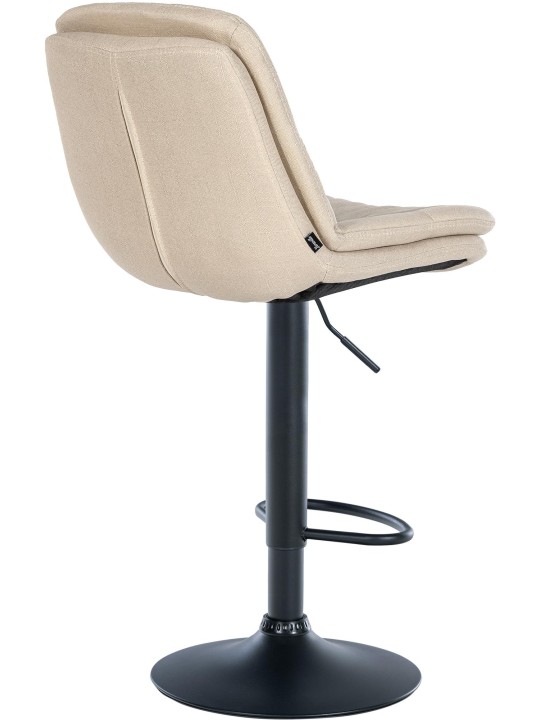 Tabouret de bar Laurel tissu, crème