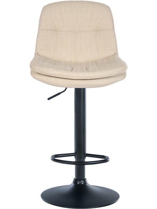 Tabouret de bar Laurel tissu, crème