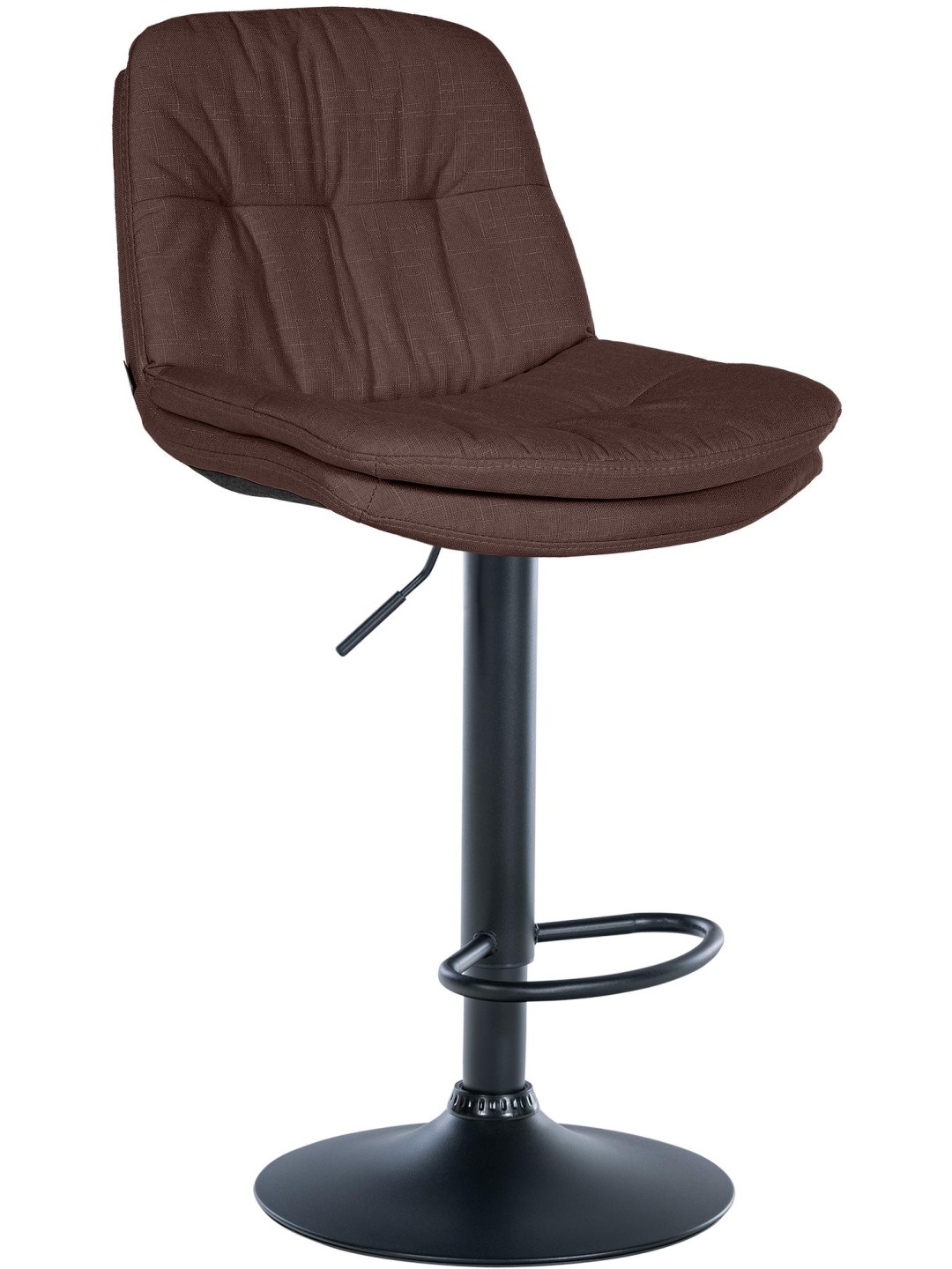 Tabouret de bar Laurel tissu, brun