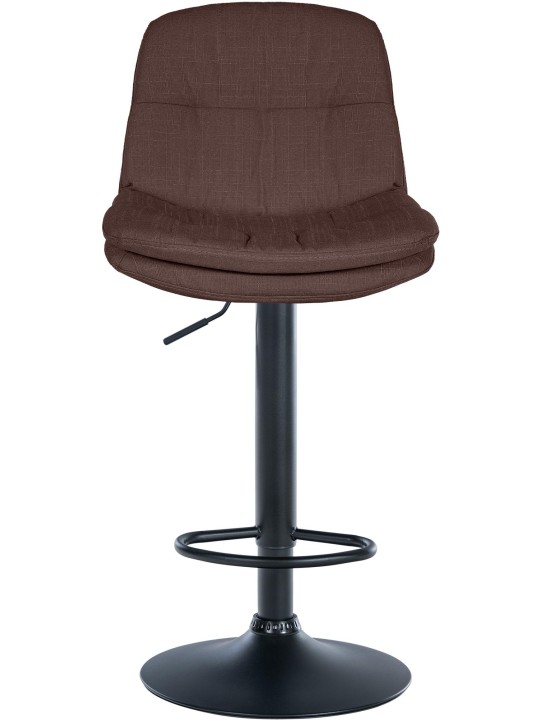 Tabouret de bar Laurel tissu, brun