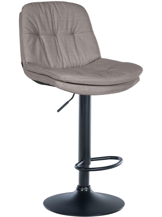 Tabouret de bar Laurel tissu, gris