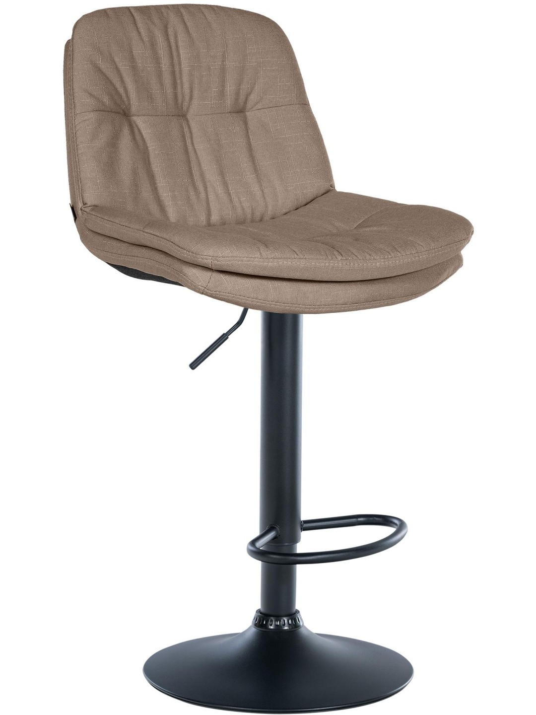 Tabouret de bar Laurel tissu, taupe