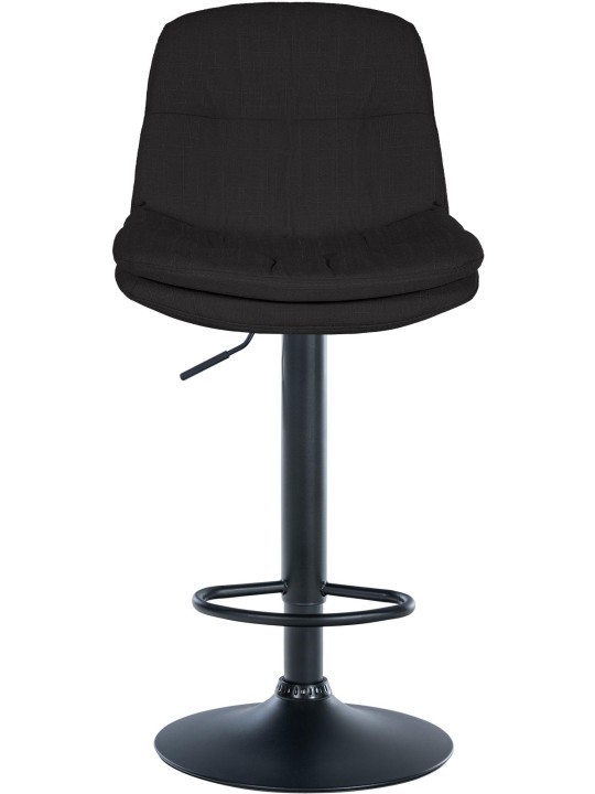 Tabouret de bar Laurel tissu, noir Tabouret de bar Laurel tissu, noir