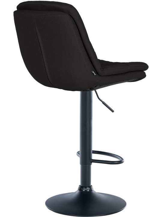 Tabouret de bar Laurel tissu, noir Tabouret de bar Laurel tissu, noir
