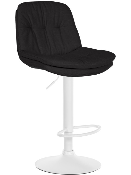 Tabouret de bar Laurel tissu, noir