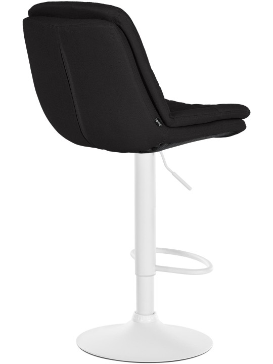 Tabouret de bar Laurel tissu, noir