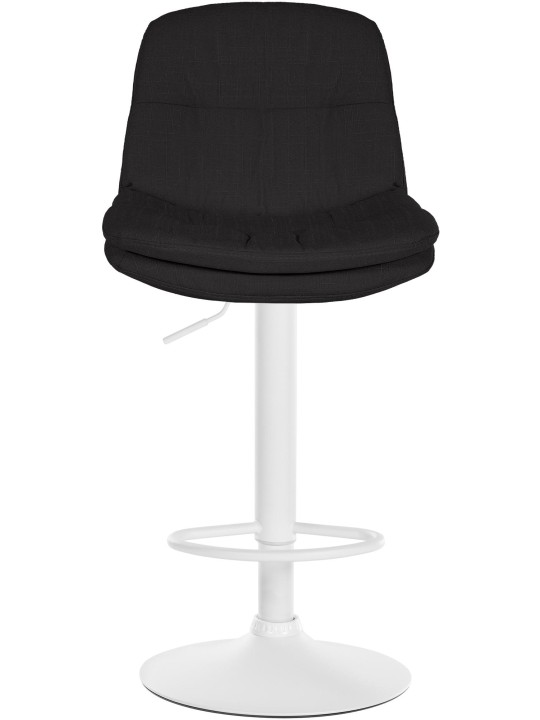 Tabouret de bar Laurel tissu, noir