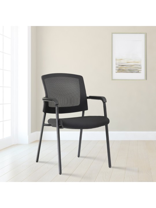 Chaise visiteur Volga, noir