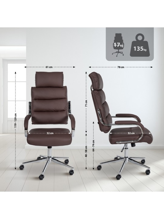 Chaise de bureau Campo, brun Chaise de bureau Campo, brun