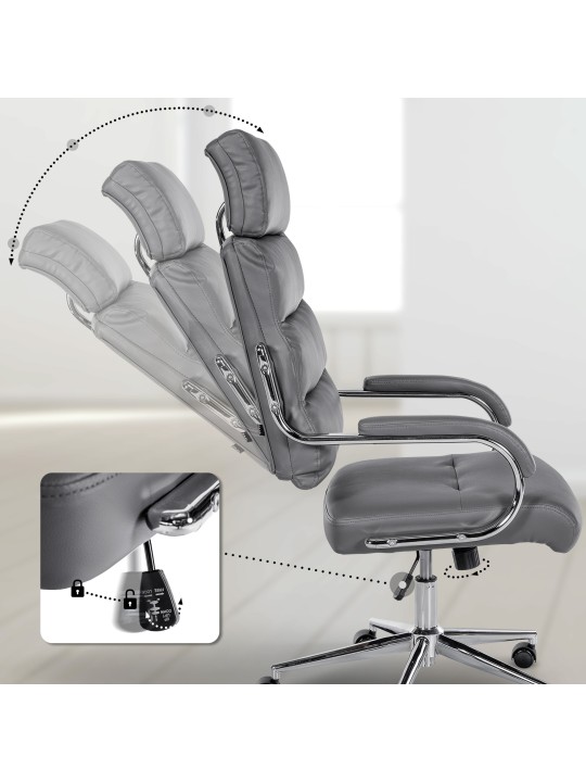 Chaise de bureau Campo, gris