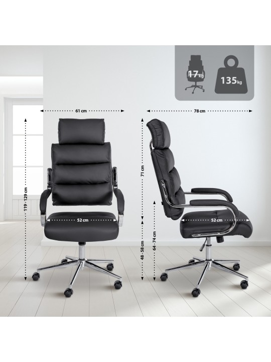 Chaise de bureau Campo, noir