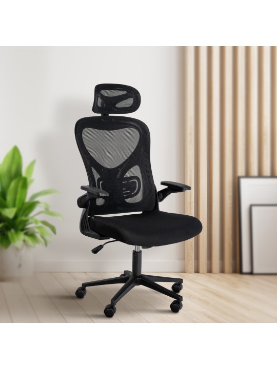 Chaise de bureau Roseburg, noir