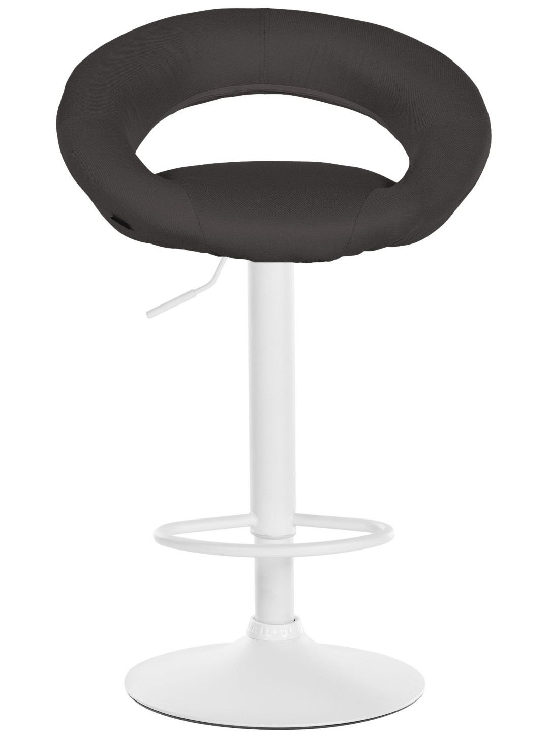 Tabouret de bar Olinda tissu, gris foncé