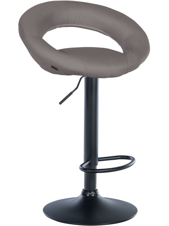 Tabouret de bar Olinda tissu, gris Tabouret de bar Olinda tissu, gris