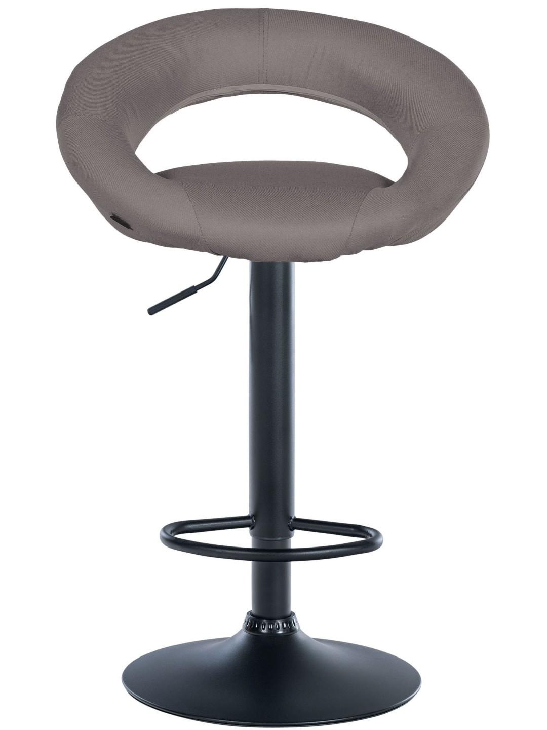 Tabouret de bar Olinda tissu, gris