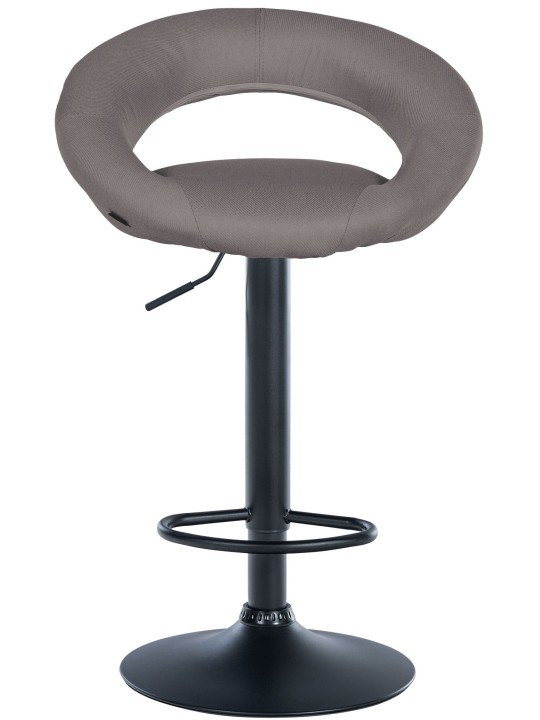Tabouret de bar Olinda tissu, gris Tabouret de bar Olinda tissu, gris