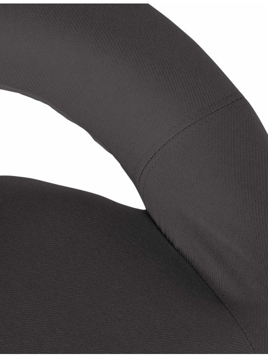 Lot de 2 tabourets de bar Olinda tissu, gris foncé