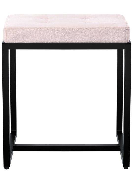 Tabouret Barci B velours, crème