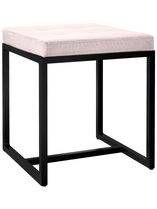 Tabouret Barci B velours, crème