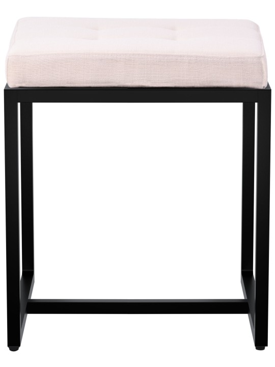 Tabouret Barci B tissu, crème