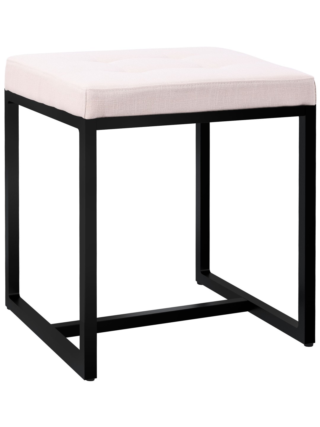 Tabouret Barci B tissu, crème