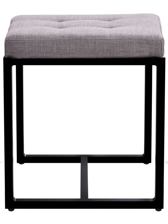 Tabouret Barci B tissu, gris