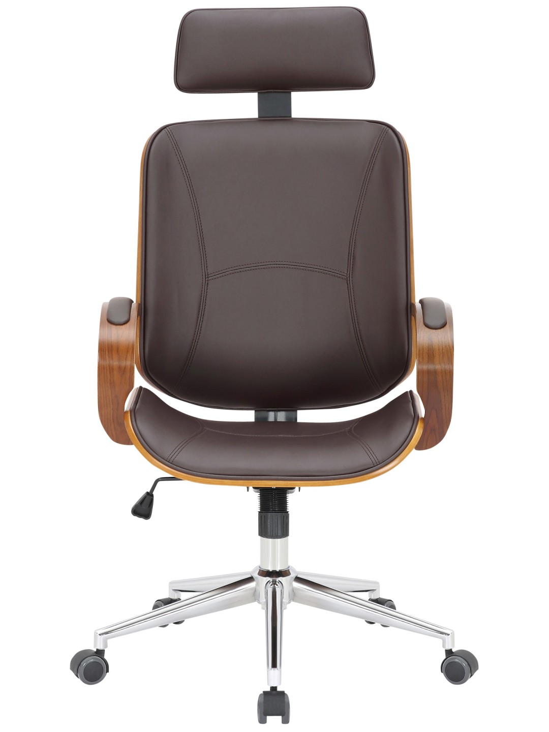 Chaise de bureau Dayton, noyer/brun