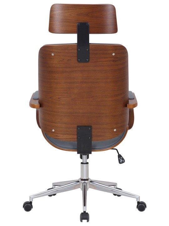 Chaise de bureau Dayton, noyer/gris Chaise de bureau Dayton, noyer/gris